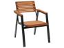 Baštenska ergonomska stolica izradjena od čeličnoh cevi i drvenih komponenata(dva temeljna prelaza plus završni sandolin).<> Zaštita metala je plastifikacija.<> Cena ...